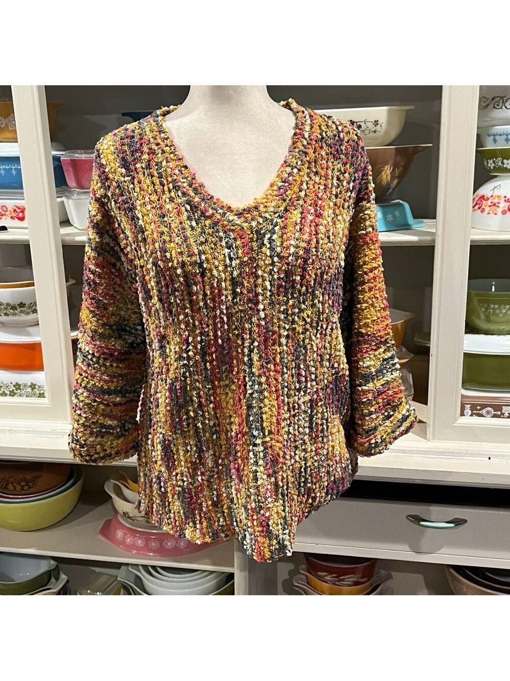 Ethyl Yarn Knit Chunky Sweater - Size XL